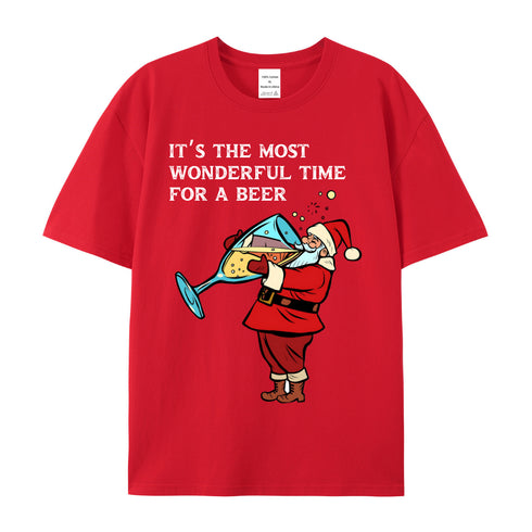 Unisex Christmas Theme Cotton T-Shirt